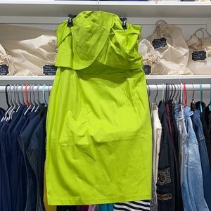 Wrapped top strapless dress